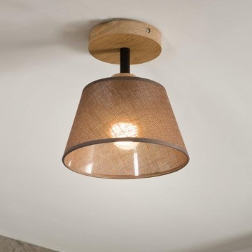 Brilagi - Pinnale kinnitatav lühter ANTHONY 1xE14/60W/230V tamm/pruun