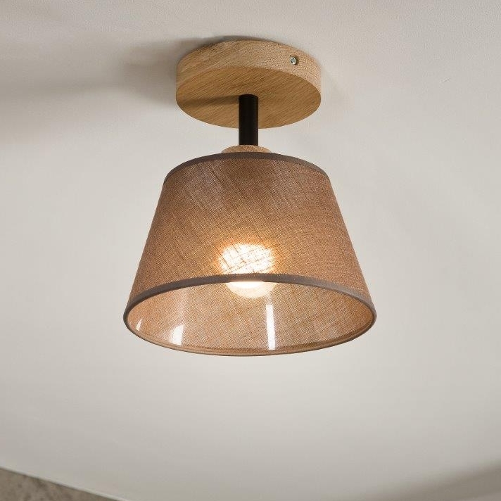 Brilagi - Pinnale kinnitatav lühter ANTHONY 1xE14/60W/230V tamm/pruun