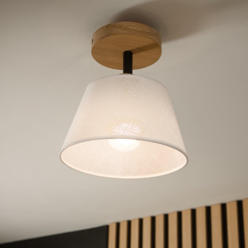 Brilagi - Pinnale kinnitatav lühter ANTHONY 1xE14/60W/230V tamm/valge