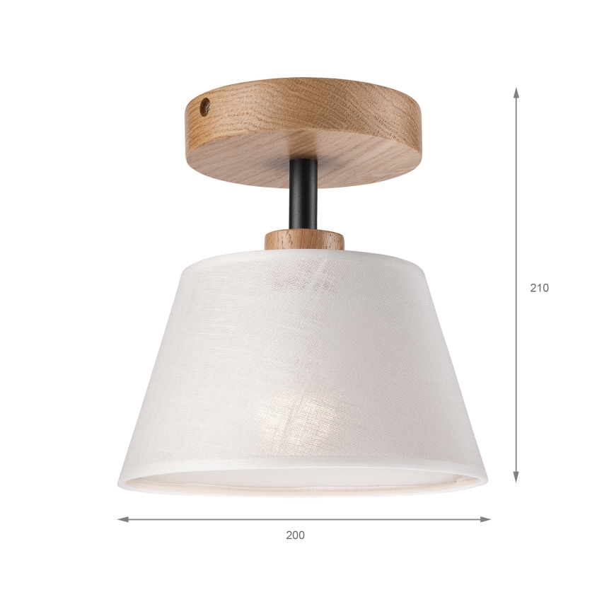 Brilagi - Pinnale kinnitatav lühter ANTHONY 1xE14/60W/230V tamm/valge