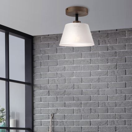 Brilagi - Pinnale kinnitatav lühter ANTHONY 1xE14/60W/230V tamm/valge