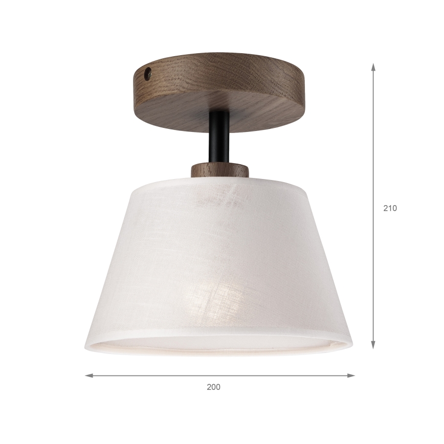 Brilagi - Pinnale kinnitatav lühter ANTHONY 1xE14/60W/230V tamm/valge
