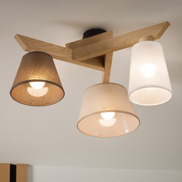 Brilagi - Pinnale kinnitatav lühter ANTHONY 3xE14/40W/230V tamm