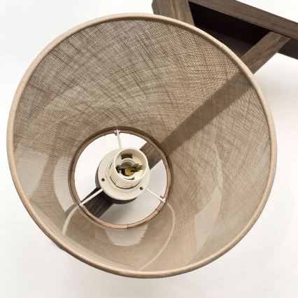 Brilagi - Pinnale kinnitatav lühter ANTHONY 3xE14/40W/230V tamm pähklipuu/beež