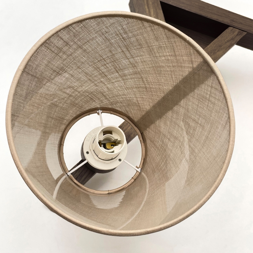 Brilagi - Pinnale kinnitatav lühter ANTHONY 3xE14/40W/230V tamm pähklipuu/beež
