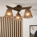 Brilagi - Pinnale kinnitatav lühter ANTHONY 3xE14/40W/230V tamm pähklipuu/pruun
