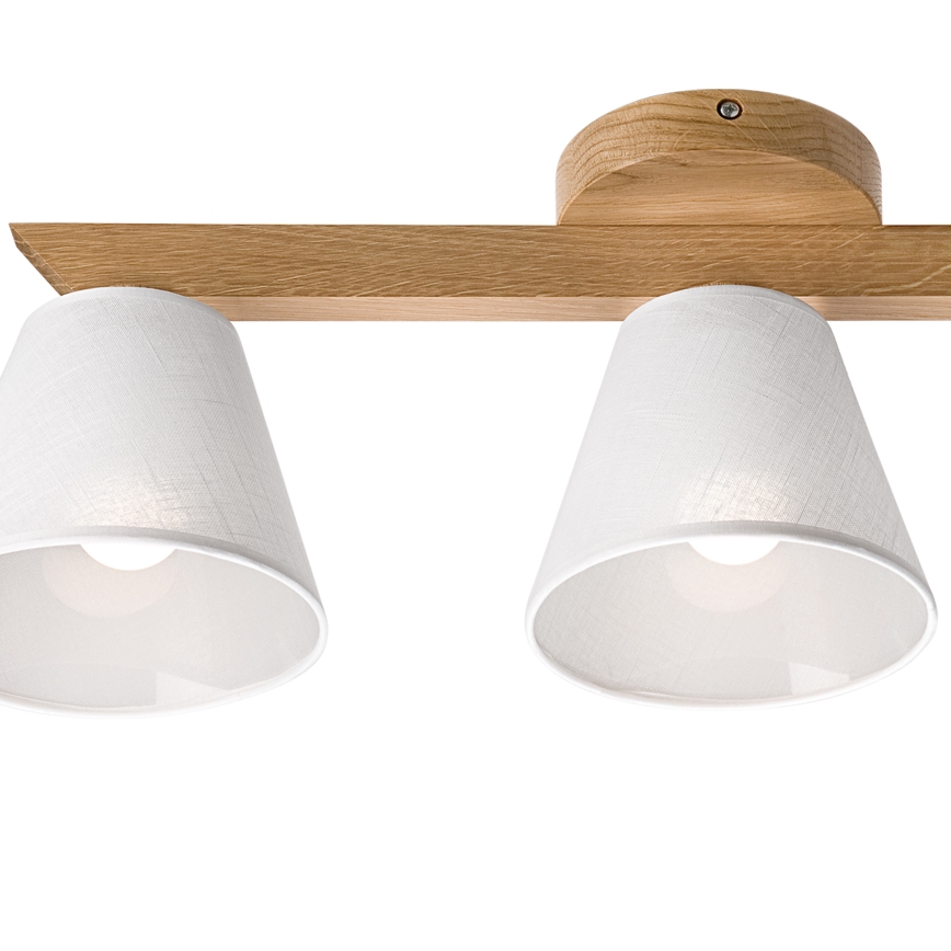 Brilagi - Pinnale kinnitatav lühter ANTHONY 3xE14/40W/230V tamm/valge