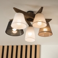 Brilagi - Pinnale kinnitatav lühter ANTHONY 5xE14/40W/230V tamm pähklipuu