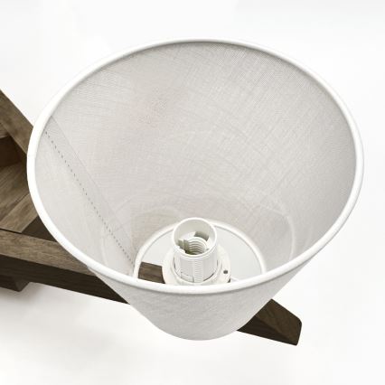 Brilagi - Pinnale kinnitatav lühter ANTHONY 5xE14/40W/230V tamm pähklipuu