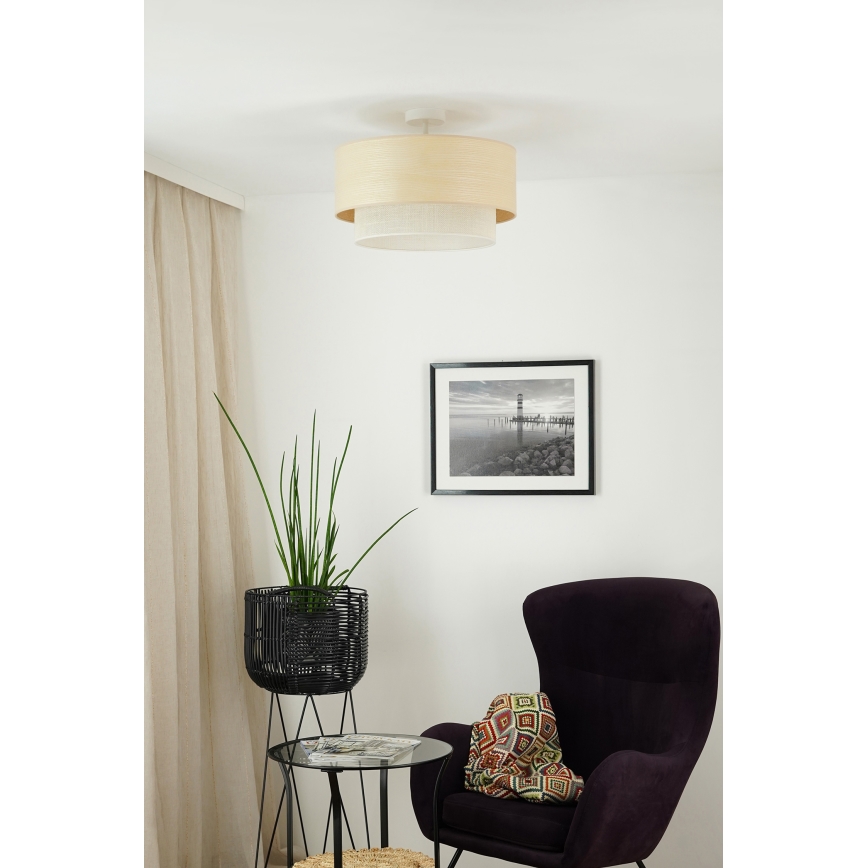 Brilagi - Pinnale kinnitatav lühter ARIZONA BOHO 1xE27/15W/230V d. 45 cm kreemikas/beež
