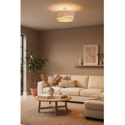 Brilagi - Pinnale kinnitatav lühter ARROW 1xE27/60W/230V, läbimõõt 45 cm, beež
