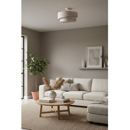 Brilagi - Pinnale kinnitatav lühter ARROW 1xE27/60W/230V, läbimõõt 45 cm, beež