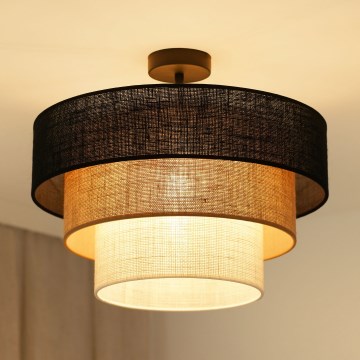 Brilagi - Pinnale kinnitatav lühter ASPEN LUNETA 1xE27/15W/230V d. 45 cm must/beež/kreemikas