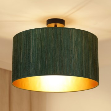 Brilagi - Pinnale kinnitatav lühter BOSTON ROLLER 1xE27/15W/230V d. 45 cm kõrs roheline/kuldne
