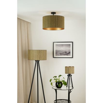 Brilagi - Pinnale kinnitatav lühter BOSTON ROLLER 1xE27/15W/230V d. 45 cm kõrs pruun/kuldne