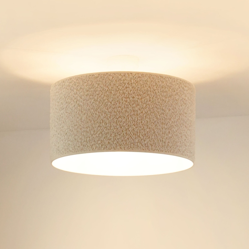 Brilagi - Pinnale kinnitatav lühter BOUCLE ROLLER 1xE27/15W/230V d. 45 cm kreemikas