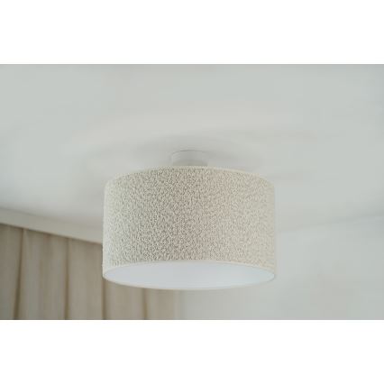 Brilagi - Pinnale kinnitatav lühter BOUCLE ROLLER 1xE27/15W/230V d. 45 cm kreemikas