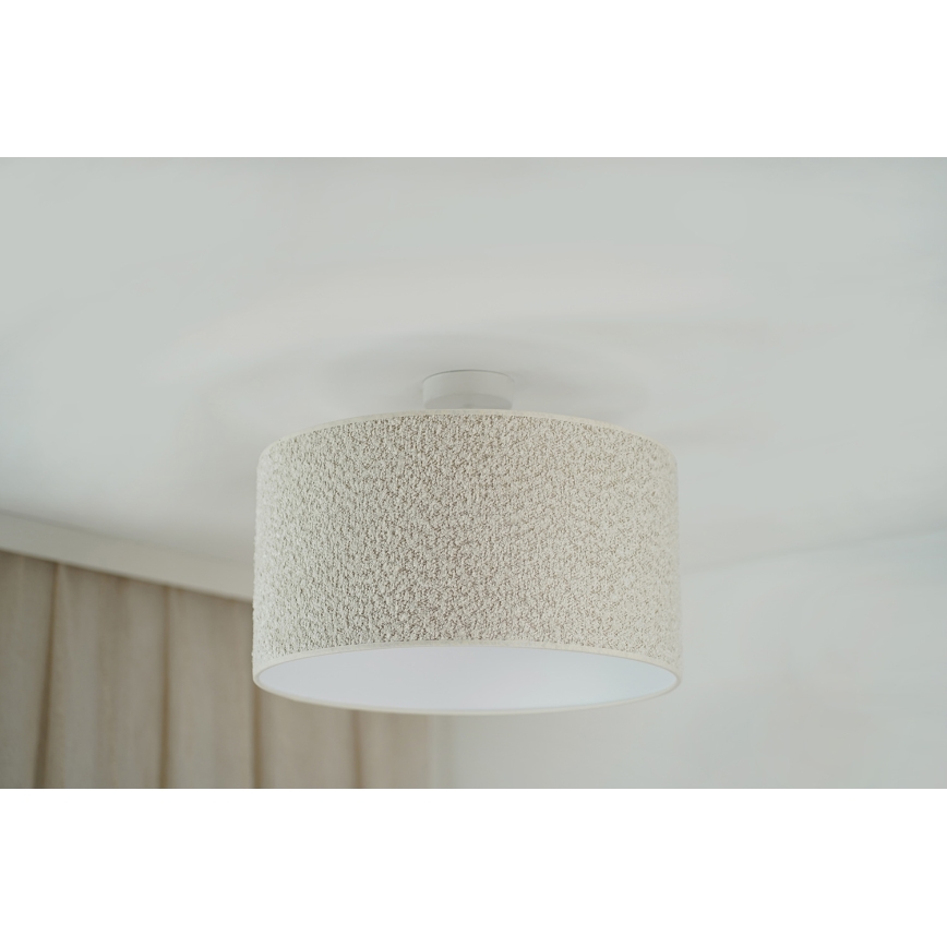 Brilagi - Pinnale kinnitatav lühter BOUCLE ROLLER 1xE27/15W/230V d. 45 cm kreemikas