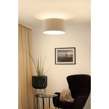 Brilagi - Pinnale kinnitatav lühter BOUCLE ROLLER 1xE27/15W/230V d. 45 cm kreemikas
