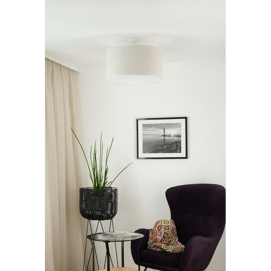 Brilagi - Pinnale kinnitatav lühter BOUCLE ROLLER 1xE27/15W/230V d. 45 cm kreemikas