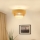 Brilagi -Pinnale kinnitatav lühter CEDAR LUNETA 1xE27/15W/230V d. 45 rotang/pruun/kreemikas