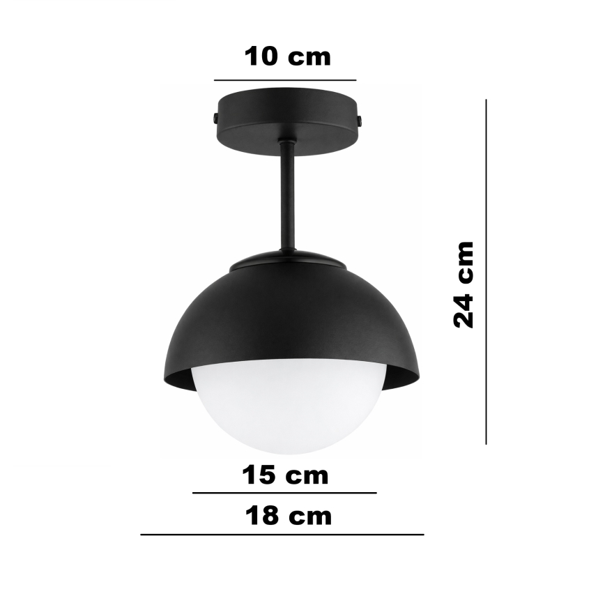 BRILAGI - Pinnale kinnitatav lühter COSMO 1xE27/60W/230V must