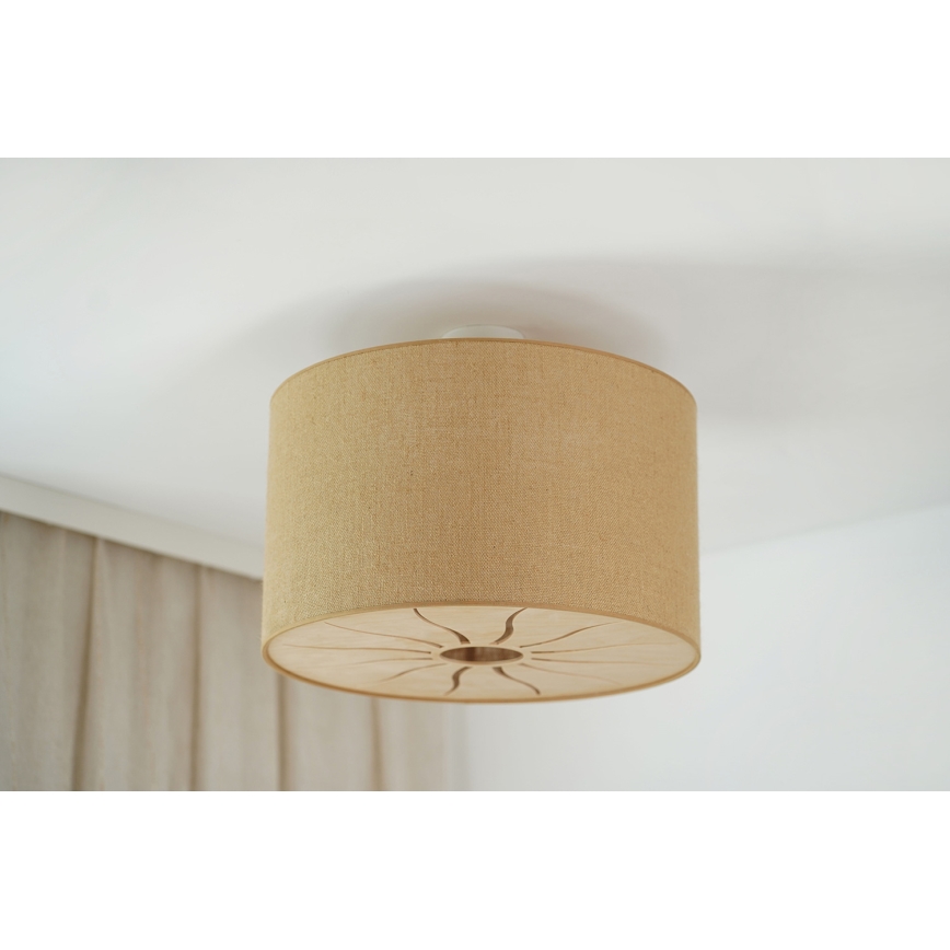 Brilagi - Pinnale kinnitatav lühter COUNTRY ROLLER 1xE27/15W/230V d. 45 cm beež