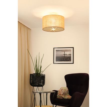Brilagi - Pinnale kinnitatav lühter COUNTRY ROLLER 1xE27/15W/230V d. 45 cm beež