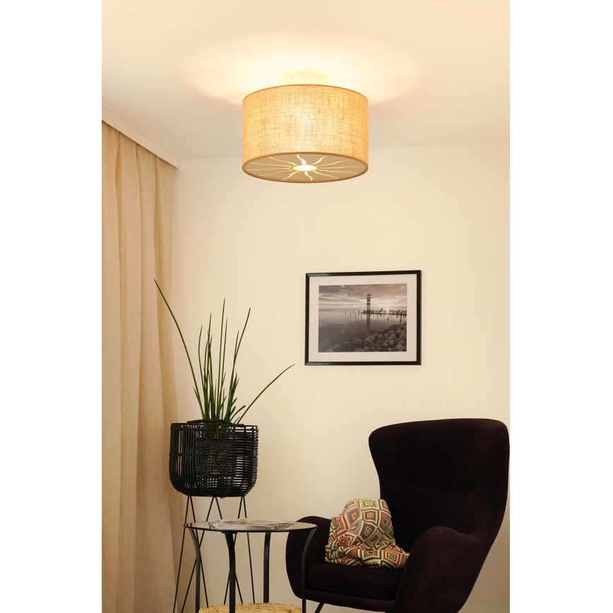 Brilagi - Pinnale kinnitatav lühter COUNTRY ROLLER 1xE27/15W/230V d. 45 cm beež
