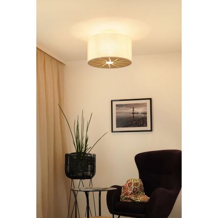 Brilagi - Pinnale kinnitatav lühter COUNTRY ROLLER 1xE27/15W/230V d. 45 cm kreemikas