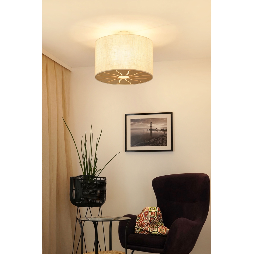 Brilagi - Pinnale kinnitatav lühter COUNTRY ROLLER 1xE27/15W/230V d. 50 cm kreemikas
