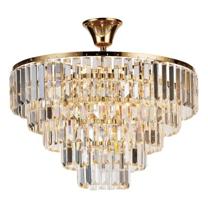 Brilagi - Pinnale kinnitatav lühter CRYSTAL 5xE14/40W/230V kuldne