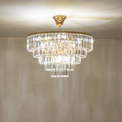 Brilagi - Pinnale kinnitatav lühter CRYSTAL 5xE14/40W/230V kuldne