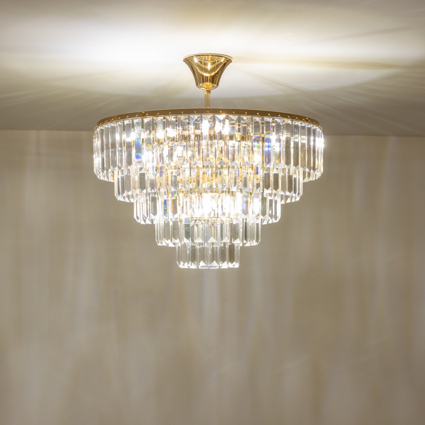 Brilagi - Pinnale kinnitatav lühter CRYSTAL 5xE14/40W/230V kuldne