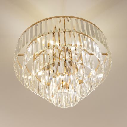 Brilagi - Pinnale kinnitatav lühter CRYSTAL 5xE14/40W/230V kuldne