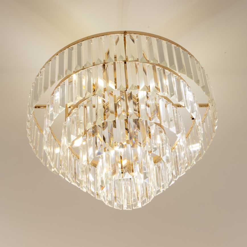 Brilagi - Pinnale kinnitatav lühter CRYSTAL 5xE14/40W/230V kuldne