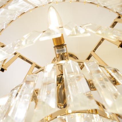 Brilagi - Pinnale kinnitatav lühter CRYSTAL 5xE14/40W/230V kuldne