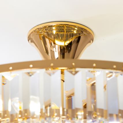 Brilagi - Pinnale kinnitatav lühter CRYSTAL 5xE14/40W/230V kuldne