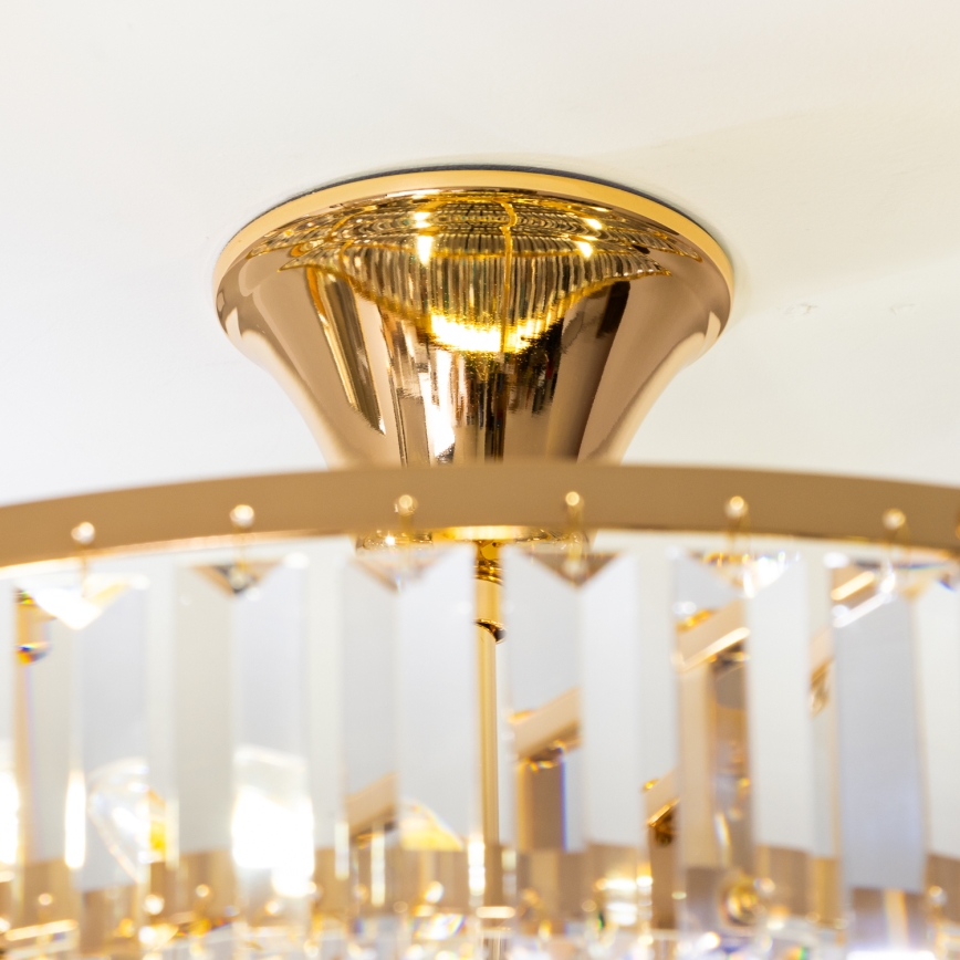 Brilagi - Pinnale kinnitatav lühter CRYSTAL 5xE14/40W/230V kuldne