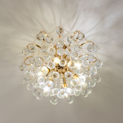 Brilagi - Pinnale kinnitatav lühter CRYSTAL 6xE14/60W/230V kuldne
