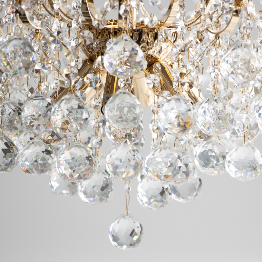 Brilagi - Pinnale kinnitatav lühter CRYSTAL 6xE14/60W/230V kuldne
