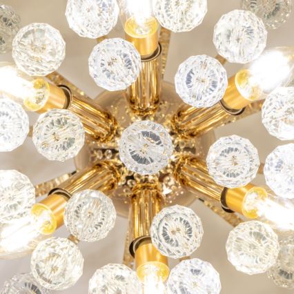 Brilagi - Pinnale kinnitatav lühter CRYSTAL 6xE14/60W/230V kuldne