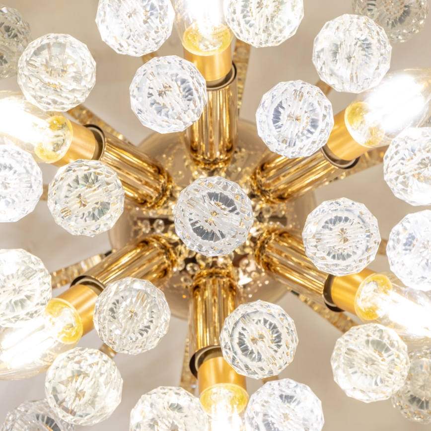 Brilagi - Pinnale kinnitatav lühter CRYSTAL 6xE14/60W/230V kuldne