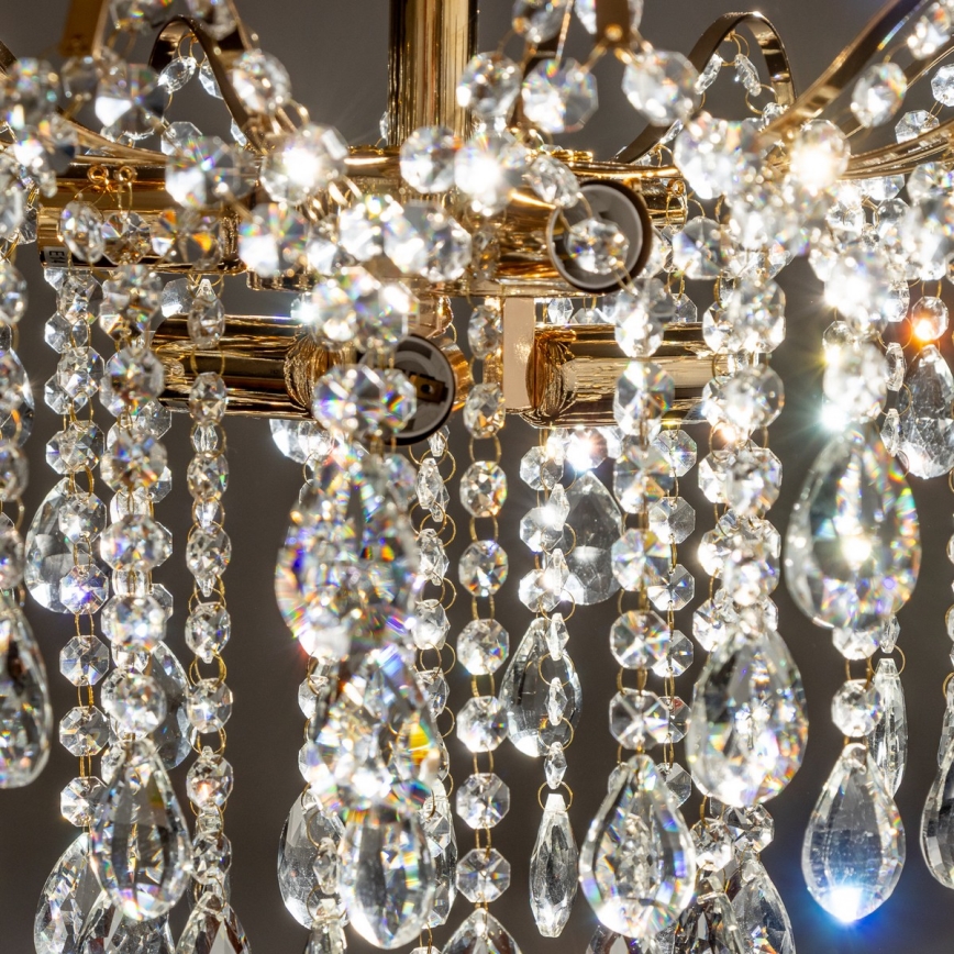 Brilagi - Pinnale kinnitatav lühter CRYSTAL 6xE14/60W/230V kuldne