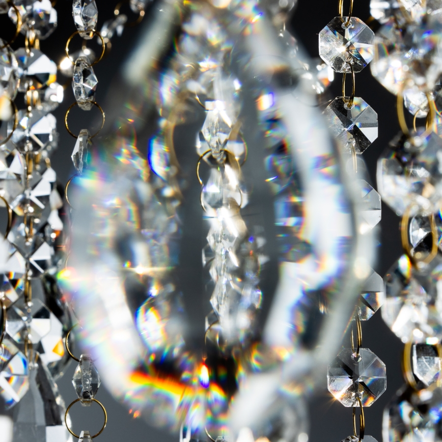 Brilagi - Pinnale kinnitatav lühter CRYSTAL 6xE14/60W/230V kuldne