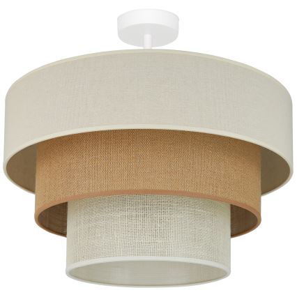 Brilagi - Pinnale kinnitatav lühter DENVER LUNETA 1xE27/15W/230V d. 45 cm beež/pruun/kreemikas