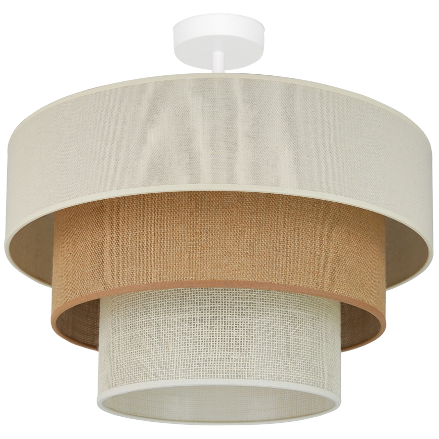 Brilagi - Pinnale kinnitatav lühter DENVER LUNETA 1xE27/15W/230V d. 45 cm beež/pruun/kreemikas