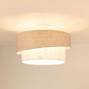Brilagi - Pinnale kinnitatav lühter DOVER SHINE 1xE27/15W/230V d. 50 cm hall/kreemikas
