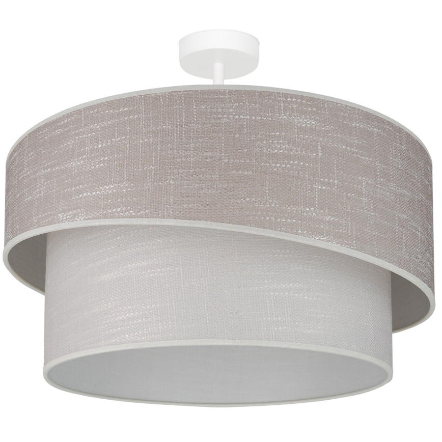 Brilagi - Pinnale kinnitatav lühter DOVER SHINE 1xE27/15W/230V d. 50 cm hall/kreemikas