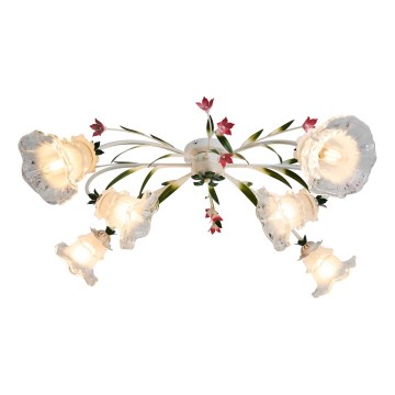 Brilagi - Pinnale kinnitatav lühter FLORA 6xE14/60W/230V